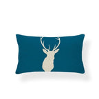 Animal Cushion Pillow Square Linen Printed Cute Elephant Throw Pillow Case Decorative Cushion Cover Pillowcase Plant Geometry Deer Flamingo Flower Pillows Home Decorative Pillowslip Covers 30X50 Stevvex