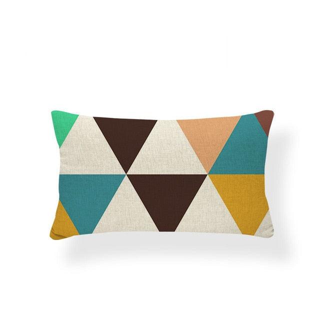 Animal Cushion Pillow Square Linen Printed Cute Elephant Throw Pillow Case Decorative Cushion Cover Pillowcase Plant Geometry Deer Flamingo Flower Pillows Home Decorative Pillowslip Covers 30X50 Stevvex