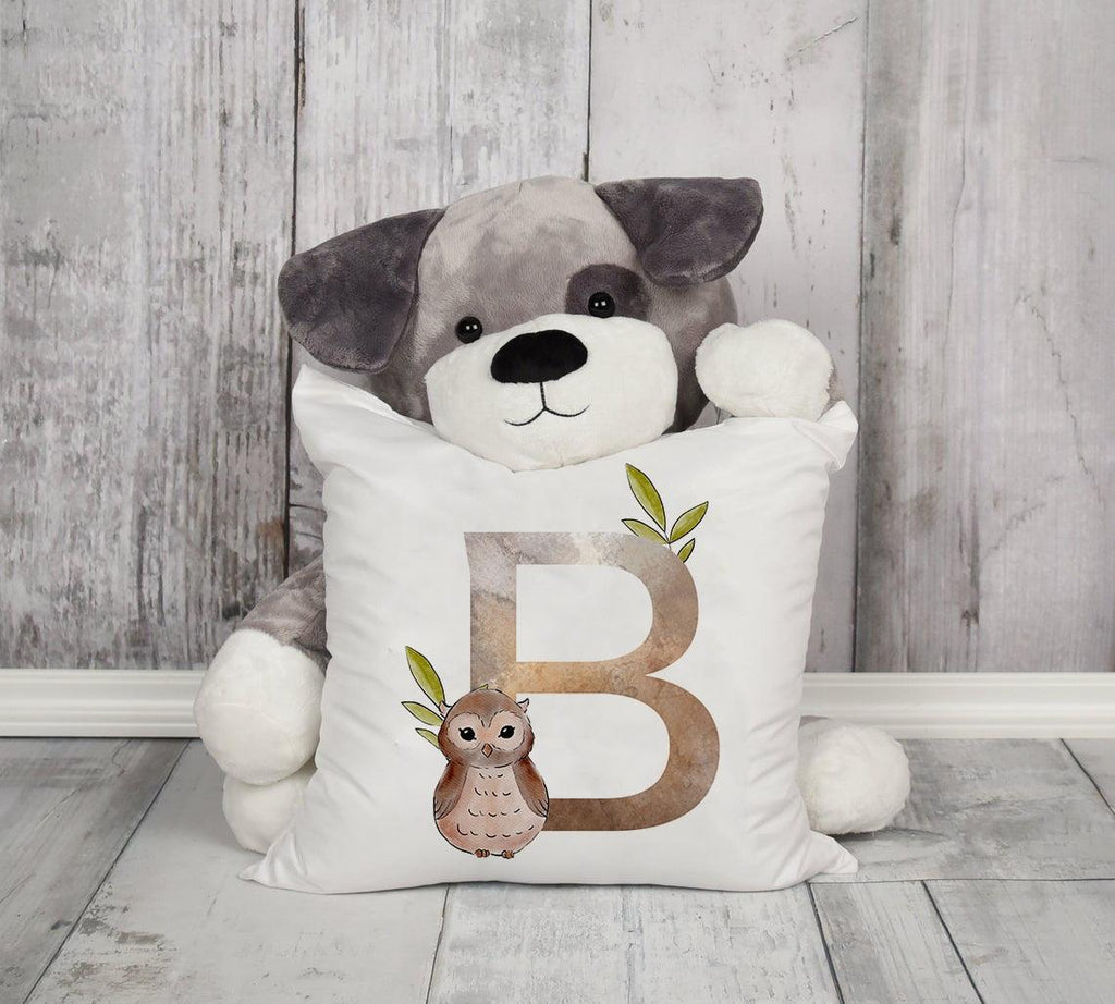Animal Printed Pillow Cover Cartoon Giraffe Fox Bunny White Seat Polyester Decorative Cushion Cover Sofa Kids Room Alphabet Pillow Cover With Cute Animals Pillow Cases Outdoor Indoor Square Cushion Covers For Home Sofa Couch 45x45cm Stevvex