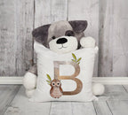 Animal Printed Pillow Cover Cartoon Giraffe Fox Bunny White Seat Polyester Decorative Cushion Cover Sofa Kids Room Alphabet Pillow Cover With Cute Animals Pillow Cases Outdoor Indoor Square Cushion Covers For Home Sofa Couch 45x45cm Stevvex