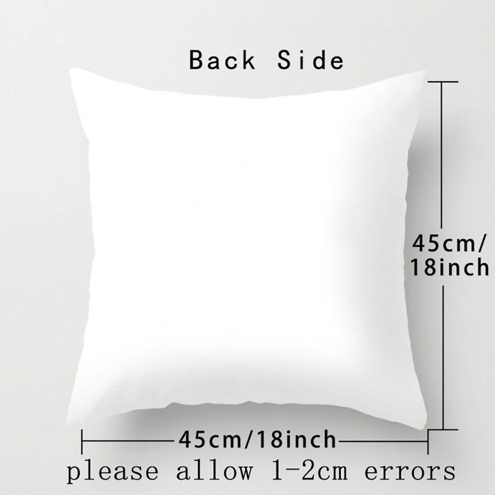 Animal Printed Pillow Cover Cartoon Giraffe Fox Bunny White Seat Polyester Decorative Cushion Cover Sofa Kids Room Alphabet Pillow Cover With Cute Animals Pillow Cases Outdoor Indoor Square Cushion Covers For Home Sofa Couch 45x45cm Stevvex