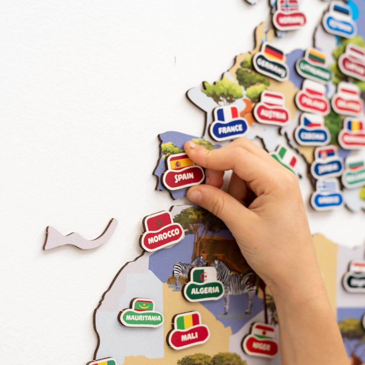 Nursery World Map Indigo - SJB-DIAMOND ELITES