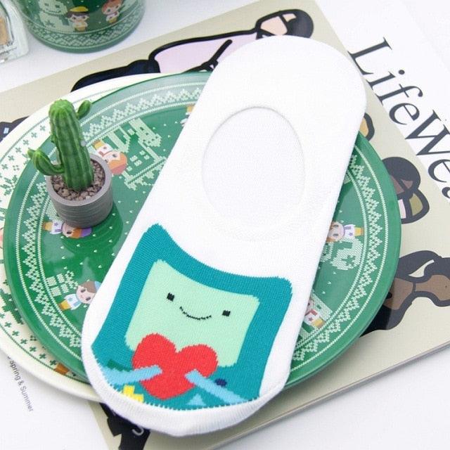 Anime Adventure Time Sock Women Cartoon Cute Socks Ice King Lumpy Space Princess Fun Autumn Winter Yellow Cotton Socks Warm Socks For Men And Women Stevvex
