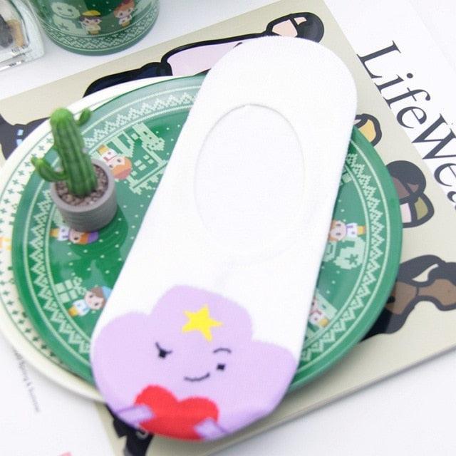 Anime Adventure Time Sock Women Cartoon Cute Socks Ice King Lumpy Space Princess Fun Autumn Winter Yellow Cotton Socks Warm Socks For Men And Women Stevvex