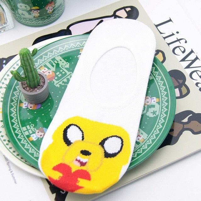 Anime Adventure Time Sock Women Cartoon Cute Socks Ice King Lumpy Space Princess Fun Autumn Winter Yellow Cotton Socks Warm Socks For Men And Women Stevvex