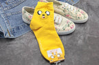 Anime Adventure Time Sock Women Cartoon Cute Socks Ice King Lumpy Space Princess Fun Autumn Winter Yellow Cotton Socks Warm Socks For Men And Women Stevvex