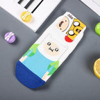 Anime Adventure Time Sock Women Cartoon Cute Socks Ice King Lumpy Space Princess Fun Autumn Winter Yellow Cotton Socks Warm Socks For Men And Women Stevvex