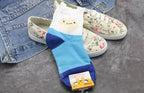 Anime Adventure Time Sock Women Cartoon Cute Socks Ice King Lumpy Space Princess Fun Autumn Winter Yellow Cotton Socks Warm Socks For Men And Women Stevvex