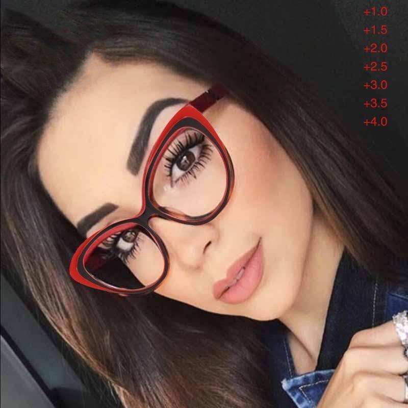 Anti-blue Light Coated Lenses Luxury Red Black Fashion Cat Eye Glasses For  Women Reading Glasses & Men Computer Cateye Blue Light Blocking Reading Glasses Stevvex