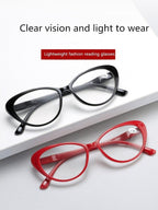 Anti-blue Light Coated Lenses Luxury Red Black Fashion Cat Eye Glasses For  Women Reading Glasses & Men Computer Cateye Blue Light Blocking Reading Glasses Stevvex
