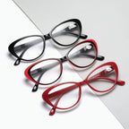 Anti-blue Light Coated Lenses Luxury Red Black Fashion Cat Eye Glasses For  Women Reading Glasses & Men Computer Cateye Blue Light Blocking Reading Glasses Stevvex