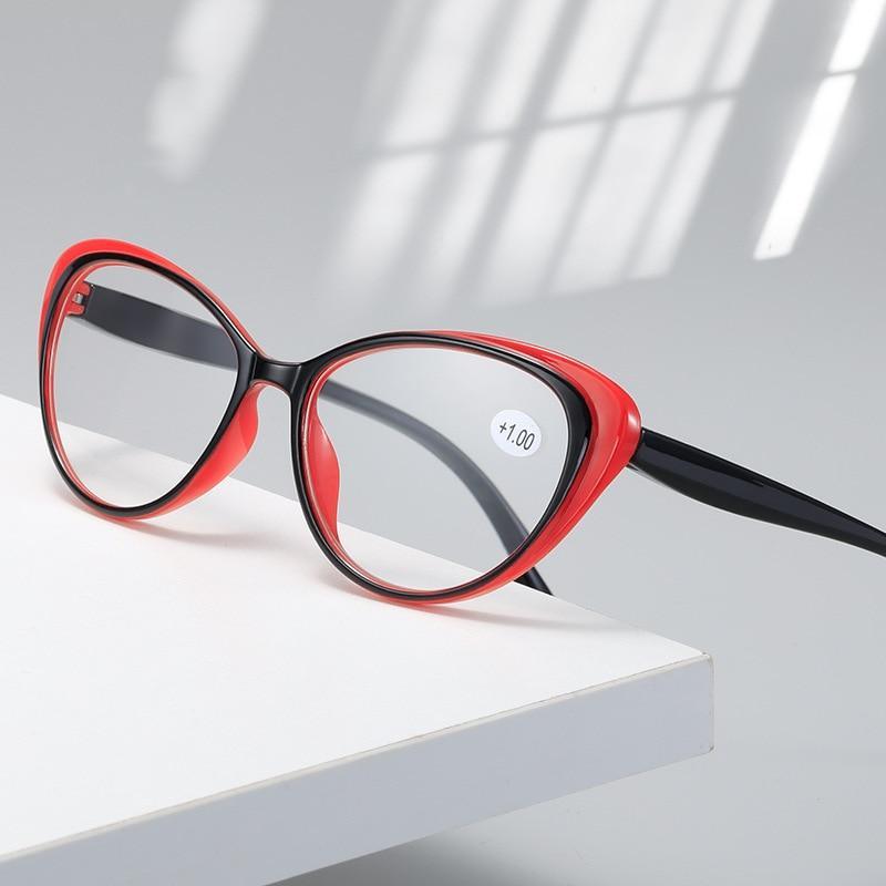 Anti-blue Light Coated Lenses Luxury Red Black Fashion Cat Eye Glasses For  Women Reading Glasses & Men Computer Cateye Blue Light Blocking Reading Glasses Stevvex