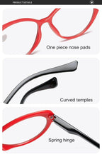 Anti-blue Light Coated Lenses Luxury Red Black Fashion Cat Eye Glasses For  Women Reading Glasses & Men Computer Cateye Blue Light Blocking Reading Glasses Stevvex