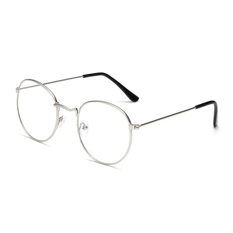 Anti Blue Light Glasses Computer Goggles Eye Protection For Men And Women Fashion Round Anti Blue Light Eyeglasses Reading Glasses Metal Spectacles For Men Women Eyewear Eyeglasses Frame Diopter 0 To 4.0 Stevvex