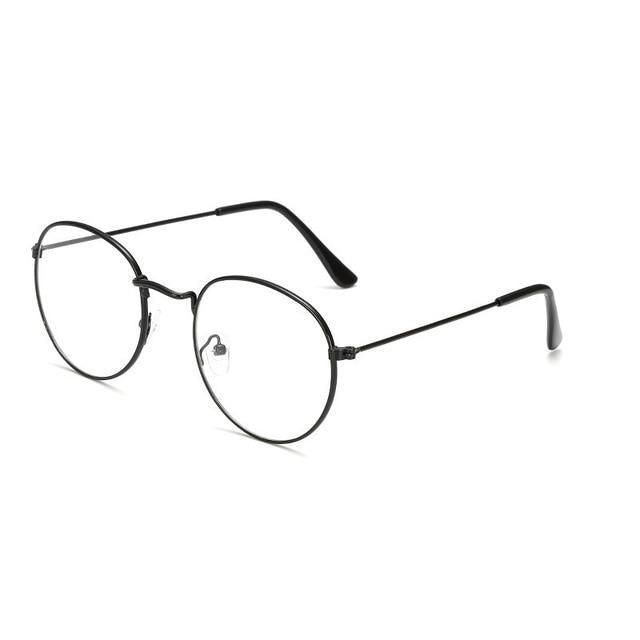 Anti Blue Light Glasses Computer Goggles Eye Protection For Men And Women Fashion Round Anti Blue Light Eyeglasses Reading Glasses Metal Spectacles For Men Women Eyewear Eyeglasses Frame Diopter 0 To 4.0 Stevvex