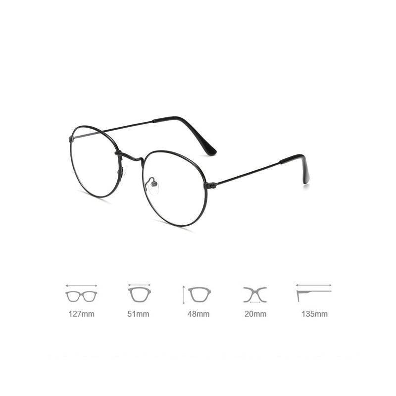 Anti Blue Light Glasses Computer Goggles Eye Protection For Men And Women Fashion Round Anti Blue Light Eyeglasses Reading Glasses Metal Spectacles For Men Women Eyewear Eyeglasses Frame Diopter 0 To 4.0 Stevvex