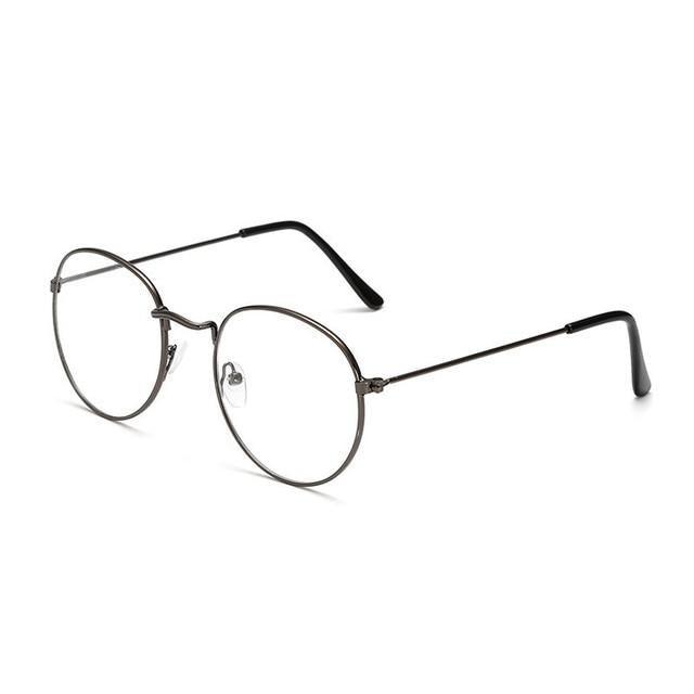 Anti Blue Light Glasses Computer Goggles Eye Protection For Men And Women Fashion Round Anti Blue Light Eyeglasses Reading Glasses Metal Spectacles For Men Women Eyewear Eyeglasses Frame Diopter 0 To 4.0 Stevvex