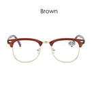 Anti Blue Light Half Frame Reading Glasses For  Women And  Men Anti Eye strain  Fashion Classic Style Retro Eyeglasses New Eyewear Simple Modern Design  Everyday Sunglasses For Men Stevvex