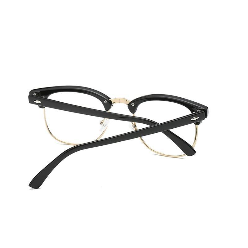 Anti Blue Light Half Frame Reading Glasses For  Women And  Men Anti Eye strain  Fashion Classic Style Retro Eyeglasses New Eyewear Simple Modern Design  Everyday Sunglasses For Men Stevvex