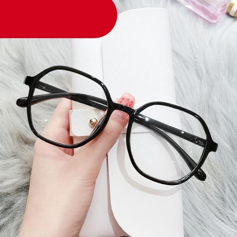 Anti-blue Light Women  Men Reading Glasses Eyestrain Computer Reading TV Glasses Stylish Frame Anti Glasses Men And Women  Retro Big Frame Myopia Eyeglasses Oversized  Ladies Diopter Presbyopia Eyeglasses Frames +1.0 +1.5 +2.0 +2.5 +3.5 +4.0 Stevvex