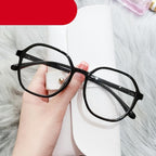 Anti-blue Light Women  Men Reading Glasses Eyestrain Computer Reading TV Glasses Stylish Frame Anti Glasses Men And Women  Retro Big Frame Myopia Eyeglasses Oversized  Ladies Diopter Presbyopia Eyeglasses Frames +1.0 +1.5 +2.0 +2.5 +3.5 +4.0 Stevvex