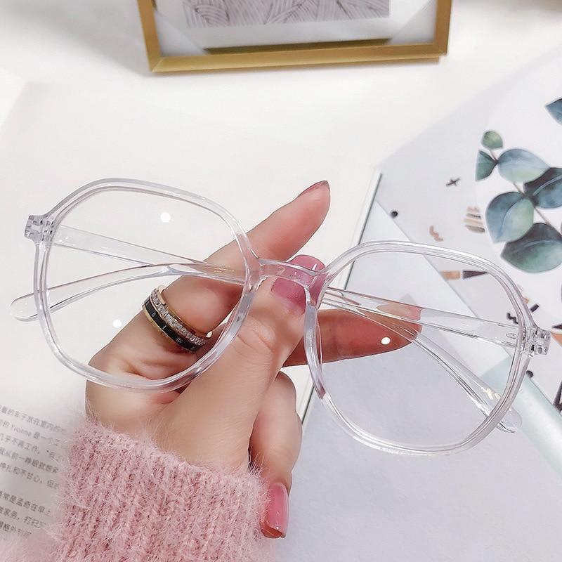 Anti-blue Light Women  Men Reading Glasses Eyestrain Computer Reading TV Glasses Stylish Frame Anti Glasses Men And Women  Retro Big Frame Myopia Eyeglasses Oversized  Ladies Diopter Presbyopia Eyeglasses Frames +1.0 +1.5 +2.0 +2.5 +3.5 +4.0 Stevvex