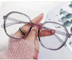 Anti-blue Light Women  Men Reading Glasses Eyestrain Computer Reading TV Glasses Stylish Frame Anti Glasses Men And Women  Retro Big Frame Myopia Eyeglasses Oversized  Ladies Diopter Presbyopia Eyeglasses Frames +1.0 +1.5 +2.0 +2.5 +3.5 +4.0 Stevvex