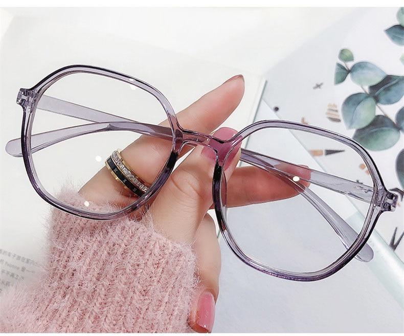 Anti-blue Light Women  Men Reading Glasses Eyestrain Computer Reading TV Glasses Stylish Frame Anti Glasses Men And Women  Retro Big Frame Myopia Eyeglasses Oversized  Ladies Diopter Presbyopia Eyeglasses Frames +1.0 +1.5 +2.0 +2.5 +3.5 +4.0 Stevvex
