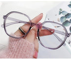 Anti-blue Light Women  Men Reading Glasses Eyestrain Computer Reading TV Glasses Stylish Frame Anti Glasses Men And Women  Retro Big Frame Myopia Eyeglasses Oversized  Ladies Diopter Presbyopia Eyeglasses Frames +1.0 +1.5 +2.0 +2.5 +3.5 +4.0 Stevvex