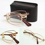 Anti Harmful Blue Ray Sunglasses Unisex Mini Folding Reading Glasses For  Men And  Women Ultralight Eyeglasses Slim And Foldable Small Portable Eyewear For Men Stevvex