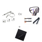 Anti-Light Reading Glasses Metal Foldable Presbyopia Eyewear With Case Thin Magnifying Glasses  Safety Glasses With Clear Anti Fog Scratch Resistant Wrap-Around Lenses No-Slip Grips Glasses For Men Women+3+3.5+4 Stevvex