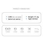 Anti-Light Reading Glasses Metal Foldable Presbyopia Eyewear With Case Thin Magnifying Glasses  Safety Glasses With Clear Anti Fog Scratch Resistant Wrap-Around Lenses No-Slip Grips Glasses For Men Women+3+3.5+4 Stevvex