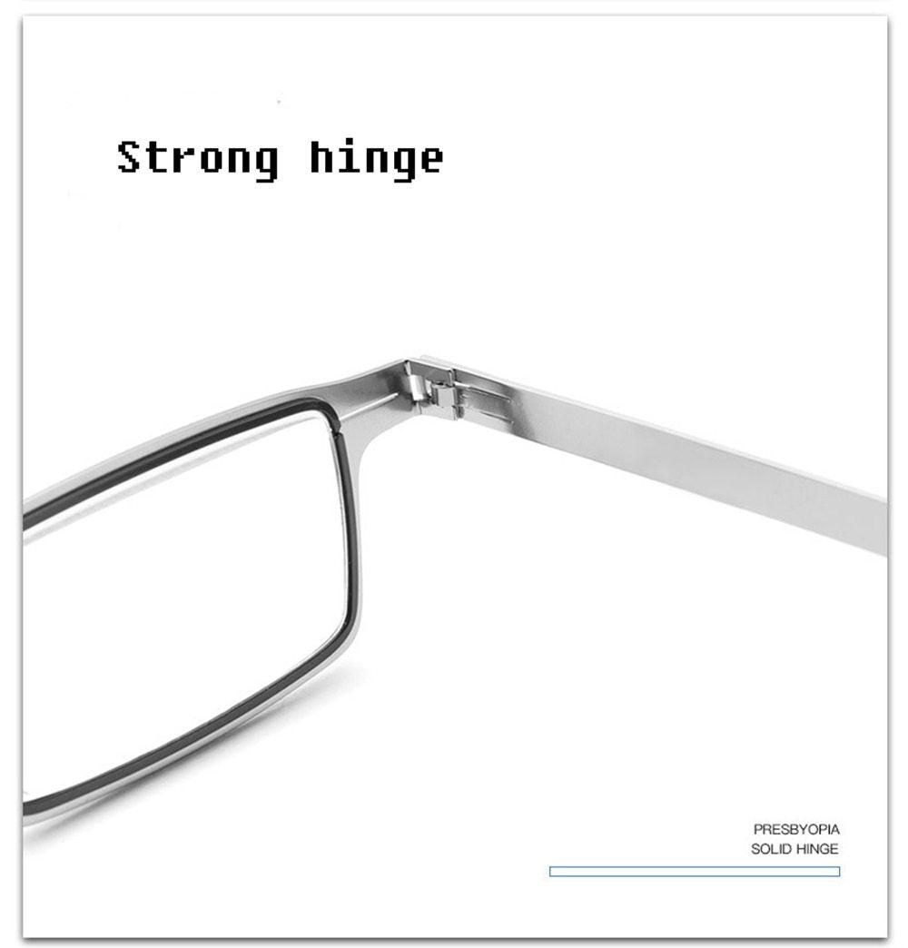 Anti-Light Reading Glasses Metal Foldable Presbyopia Eyewear With Case Thin Magnifying Glasses  Safety Glasses With Clear Anti Fog Scratch Resistant Wrap-Around Lenses No-Slip Grips Glasses For Men Women+3+3.5+4 Stevvex