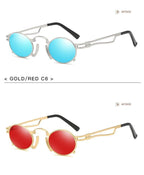 Anti Reflective Retro Eyeglasses Metal Oval Shape  Sunglasses For Women & Men Retro Design  Sun Glasses For Unisex New Colorful Frames New Popular Design Stevvex
