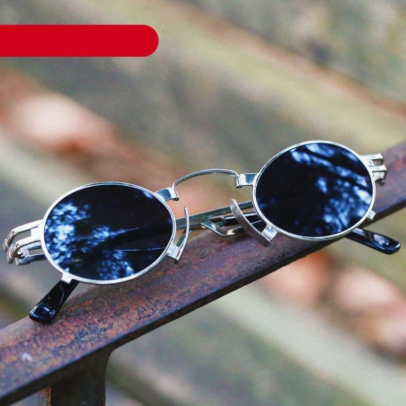 Anti Reflective Retro Eyeglasses Metal Oval Shape  Sunglasses For Women & Men Retro Design  Sun Glasses For Unisex New Colorful Frames New Popular Design Stevvex