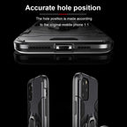 Anti Shock Case For iPhone 11 12 13 14 Pro XR Xs Max X 8 7 6 Plus 5S Magnet Armor Case Cover For iPhone Bumper Back Cover Case Full Protection with Ring Holder & in-Built Kickstand 360 Degree Protection Stevvex