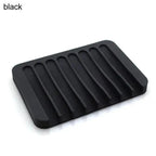 Anti-Skidding Home Improvement Silicone Flexible Bathroom Fixtures Bathroom Hardware Tray Soap Dish for Shower Waterfall Soap Holder Soap Tray Soap Saver Drainer Flexible Silicone For Shower Bathroom Kitchen Counter Top Keep Soap Bars Dry Clean Easy Clean Stevvex