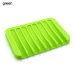 Anti-Skidding Home Improvement Silicone Flexible Bathroom Fixtures Bathroom Hardware Tray Soap Dish for Shower Waterfall Soap Holder Soap Tray Soap Saver Drainer Flexible Silicone For Shower Bathroom Kitchen Counter Top Keep Soap Bars Dry Clean Easy Clean Stevvex