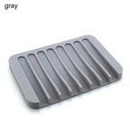 Anti-Skidding Home Improvement Silicone Flexible Bathroom Fixtures Bathroom Hardware Tray Soap Dish for Shower Waterfall Soap Holder Soap Tray Soap Saver Drainer Flexible Silicone For Shower Bathroom Kitchen Counter Top Keep Soap Bars Dry Clean Easy Clean Stevvex