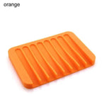 Anti-Skidding Home Improvement Silicone Flexible Bathroom Fixtures Bathroom Hardware Tray Soap Dish for Shower Waterfall Soap Holder Soap Tray Soap Saver Drainer Flexible Silicone For Shower Bathroom Kitchen Counter Top Keep Soap Bars Dry Clean Easy Clean Stevvex