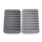 Anti-Skidding Home Improvement Silicone Flexible Bathroom Fixtures Bathroom Hardware Tray Soap Dish for Shower Waterfall Soap Holder Soap Tray Soap Saver Drainer Flexible Silicone For Shower Bathroom Kitchen Counter Top Keep Soap Bars Dry Clean Easy Clean Stevvex