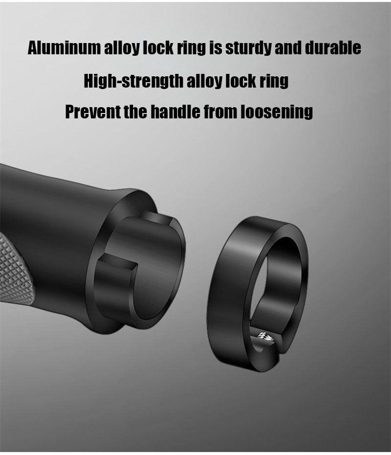 Anti-Slip Handle Bicycle Grips Cuffs Handles For Bicycle Handlebar On The Bike Grips New Generation Bike Handlebar Grip Soft Gel Inserts Shock Resistance Ergonomics Comfort Design Stevvex