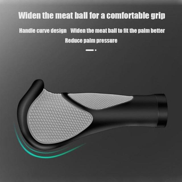 Anti-Slip Handle Bicycle Grips Cuffs Handles For Bicycle Handlebar On The Bike Grips New Generation Bike Handlebar Grip Soft Gel Inserts Shock Resistance Ergonomics Comfort Design Stevvex