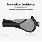 Anti-Slip Handle Bicycle Grips Cuffs Handles For Bicycle Handlebar On The Bike Grips New Generation Bike Handlebar Grip Soft Gel Inserts Shock Resistance Ergonomics Comfort Design Stevvex