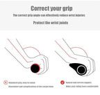 Anti-Slip Handle Bicycle Grips Cuffs Handles For Bicycle Handlebar On The Bike Grips New Generation Bike Handlebar Grip Soft Gel Inserts Shock Resistance Ergonomics Comfort Design Stevvex