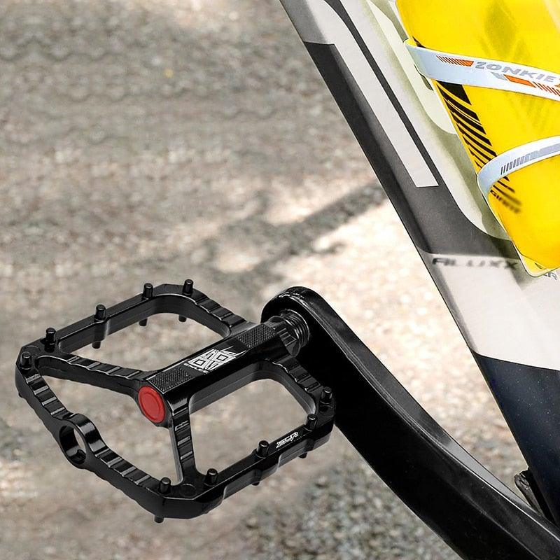 Anti-Slip Ultra-light Bicycle Pedal Quick Release Pedal Flat Bearing Pedal Suitable For Mountain Road Bike Accessories Mountain Bike Pedals Nylon Composition Bicycle Pedals With Wide Flat Platform Stevvex