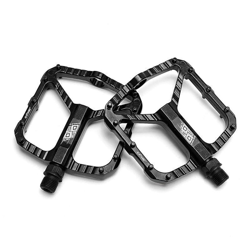 Anti-Slip Ultra-light Bicycle Pedal Quick Release Pedal Flat Bearing Pedal Suitable For Mountain Road Bike Accessories Mountain Bike Pedals Nylon Composition Bicycle Pedals With Wide Flat Platform Stevvex