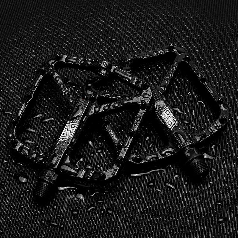 Anti-Slip Ultra-light Bicycle Pedal Quick Release Pedal Flat Bearing Pedal Suitable For Mountain Road Bike Accessories Mountain Bike Pedals Nylon Composition Bicycle Pedals With Wide Flat Platform Stevvex