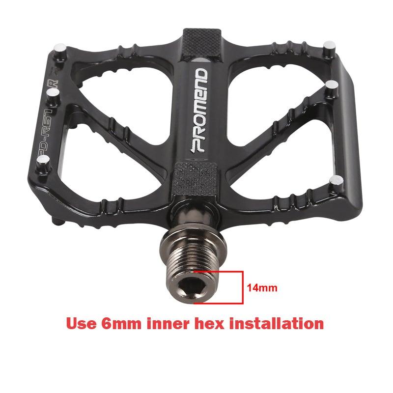 Anti-slip Ultralight Bicycle Pedal Quick Release Pedal Flat 3 Bearings Pedal for Mountain Road Bike Accessories 3 Bearings Mountain Bike Pedals Platform Bicycle Flat Alloy Pedals Pedals Non-Slip Alloy Flat Pedals Stevvex