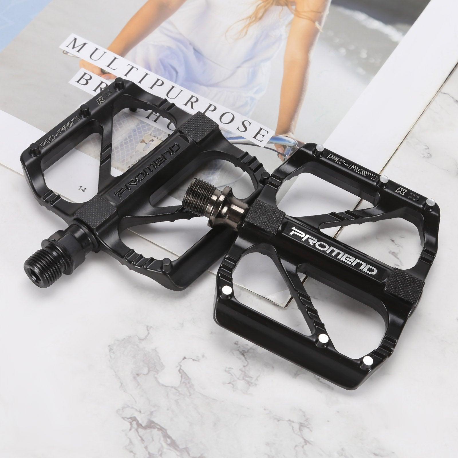 Anti-slip Ultralight Bicycle Pedal Quick Release Pedal Flat 3 Bearings Pedal for Mountain Road Bike Accessories 3 Bearings Mountain Bike Pedals Platform Bicycle Flat Alloy Pedals Pedals Non-Slip Alloy Flat Pedals Stevvex